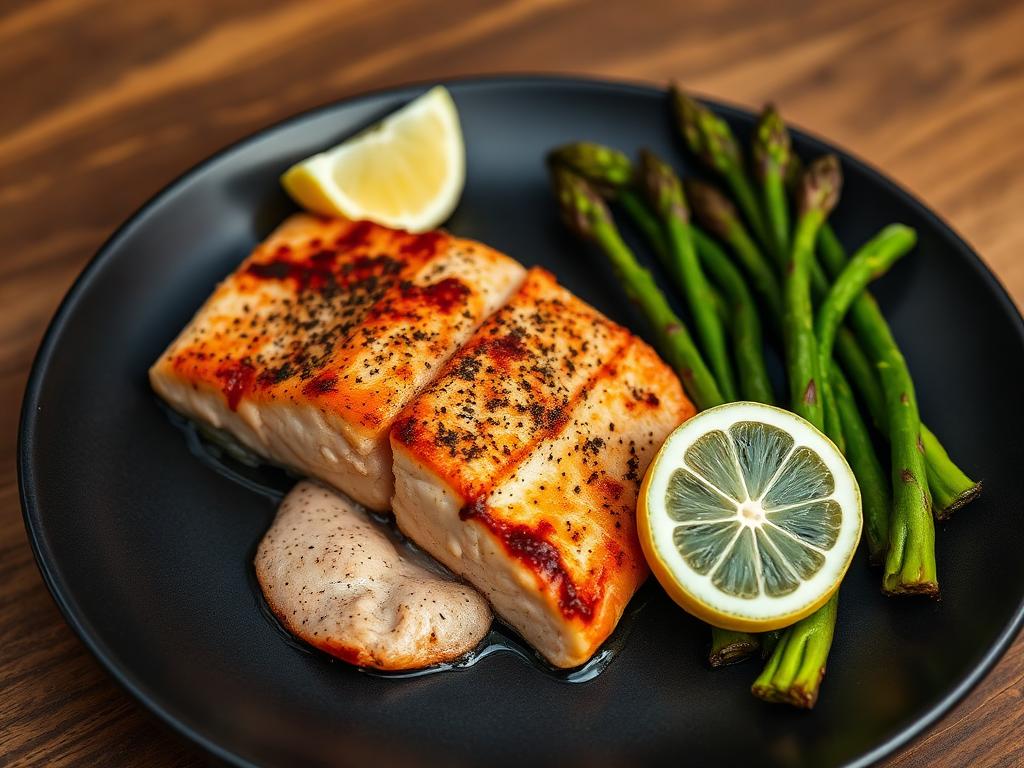 Baked Salmon with Asparagus