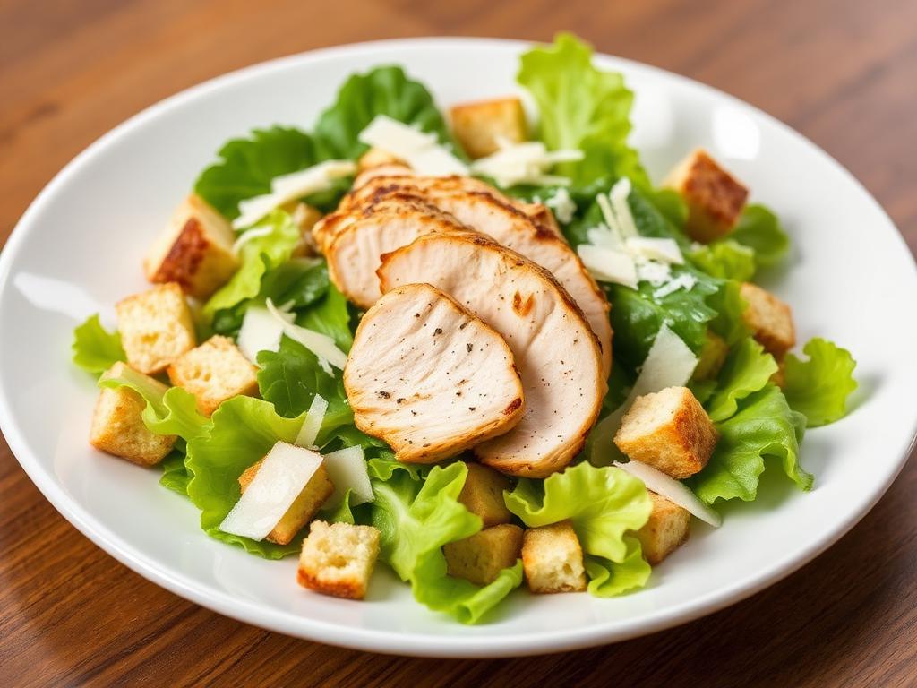 Light Chicken Caesar Salad